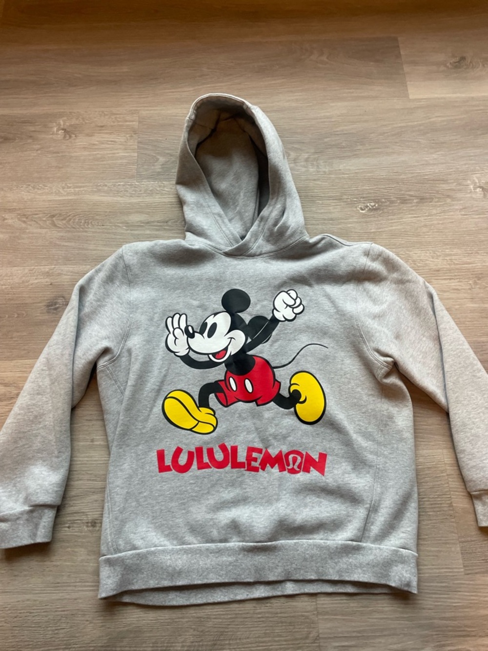 lululemon athletica Gray Hoodie with Mickey Mouse Graphic